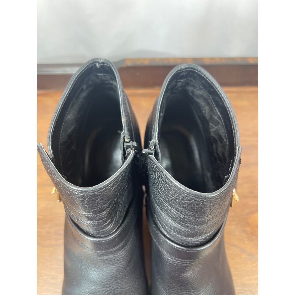 Cole Haan Grand OS Bootie Sz 8 Black Leather Hayes Block Heel Boot Ankle W05182 - Picture 9 of 16
